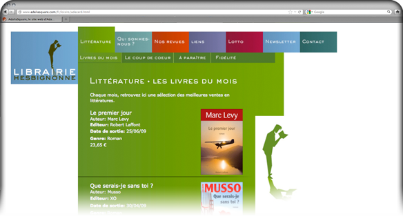 Creatures - Web Design - Librairie Hesbignonne